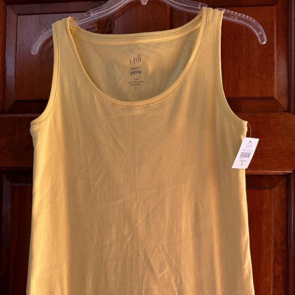 JJill Perfect Pima size S tank top yellow